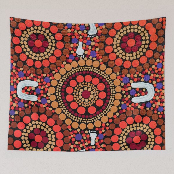 Item preview, Aboriginal Art Red Desert Walk designed and sold by GhostGumDesigns.