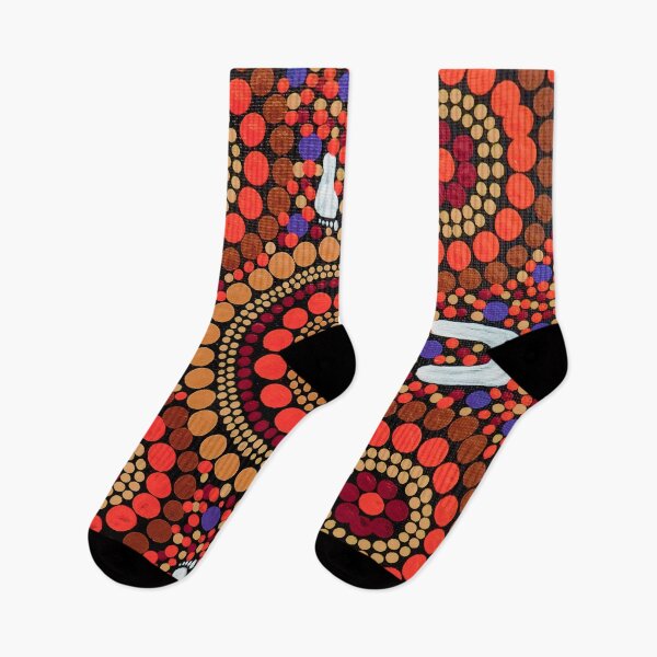 Item preview, Aboriginal Art Red Desert Walk designed and sold by GhostGumDesigns.