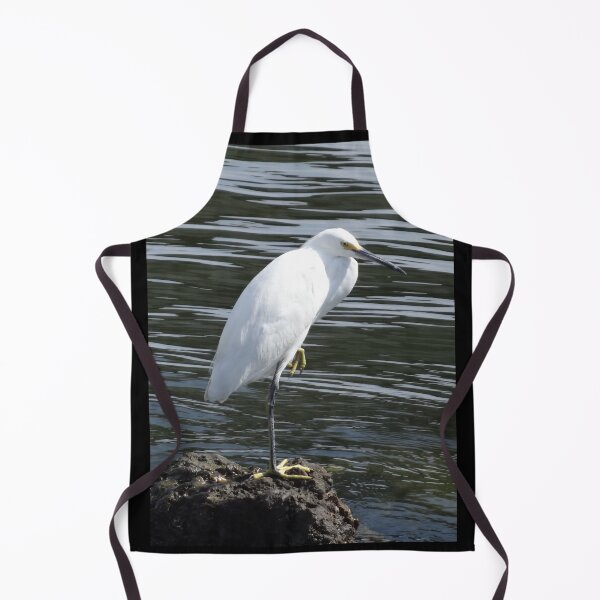 Item preview, White Egret Perched on a Rock by Orikall designed and sold by HippieWorks.