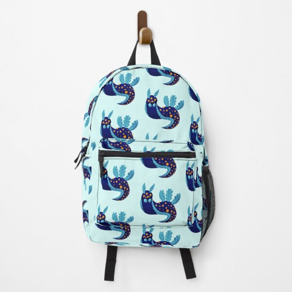 Item preview, Blue and Orange Alien Nudibranch Sea Slug designed and sold by narwhalwall.