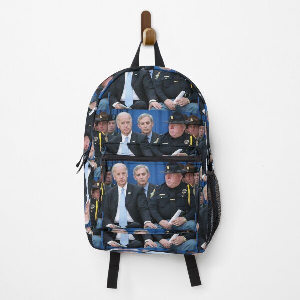 Item preview, Funny and creepy Joe Biden resting hand on chubby officer lap designed and sold by MindChirp.