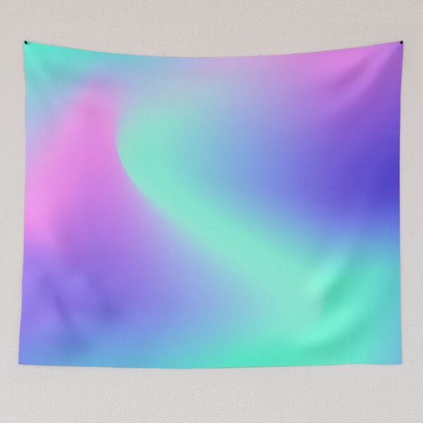 Artikelvorschau, Trippy Psychedelic Ocean Wave inspirierte Muster in lila rosa blau blaugrün grün Farbe entworfen und verkauft von AuroCreatives.