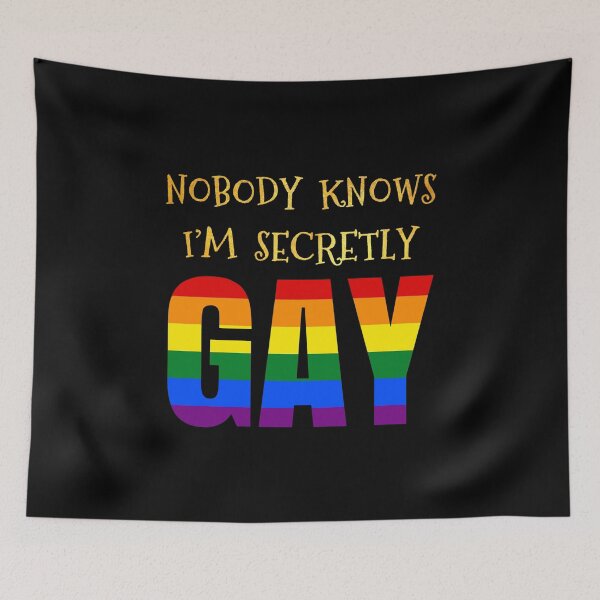 Item preview, Nobody knows I’m secretly gay designed and sold by DotorEaon.