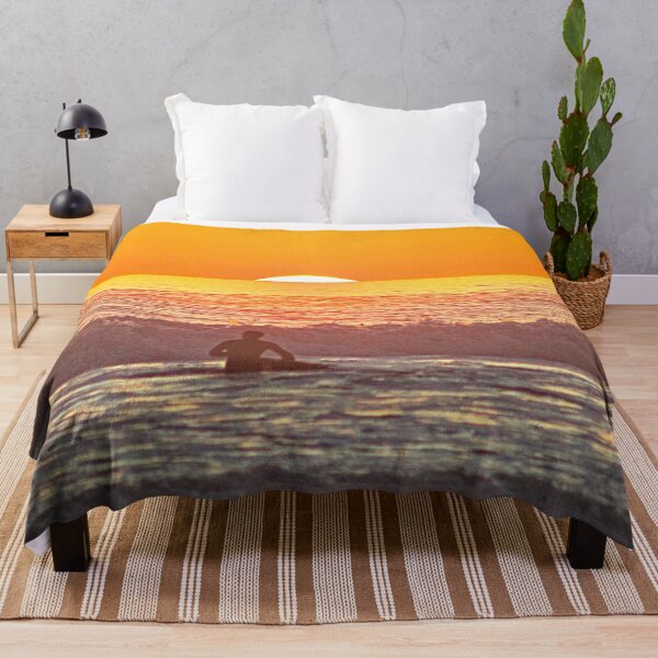 Item preview, Sunset Sunrise Sea Waves Surfer Surf Seascape designed and sold by Anna Lemos.