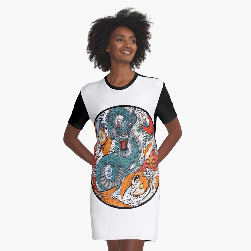 Item preview, Graphic T-Shirt Dress designed and sold by HanaDesign63245.