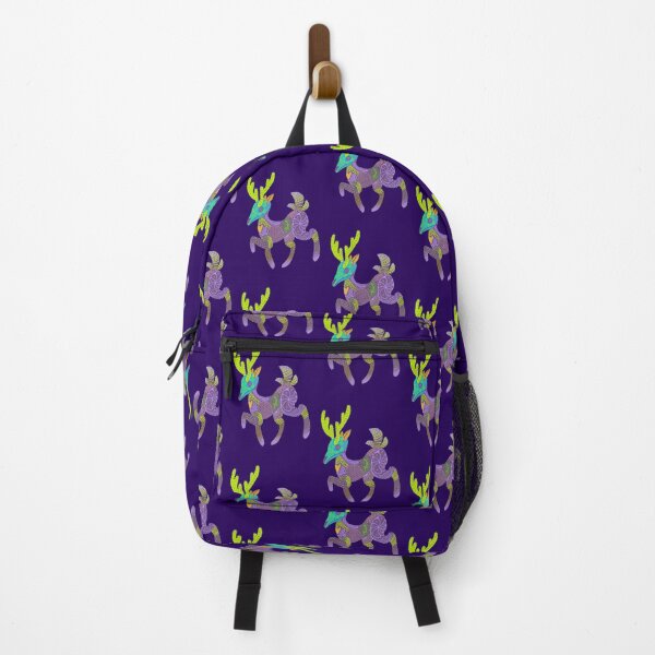 Item preview, Whimsical Purple Cactus Deer Alebrije designed and sold by narwhalwall.
