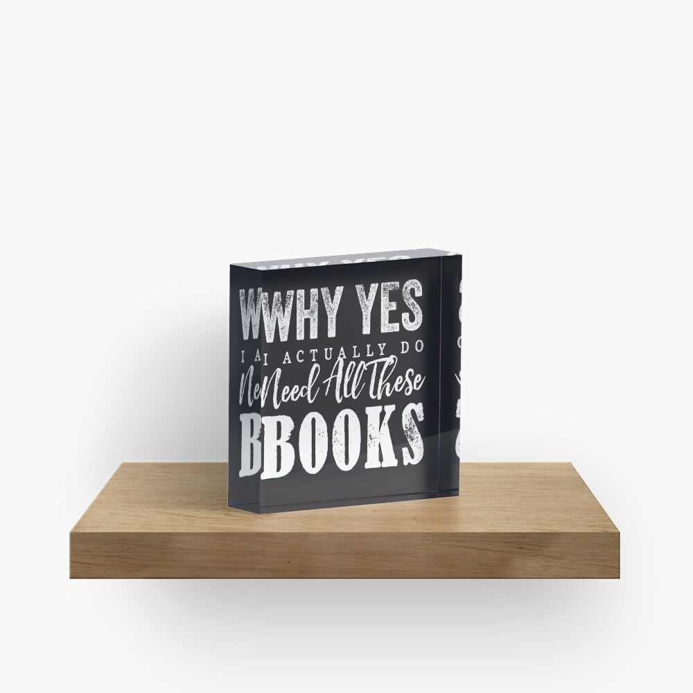 Sachbücher Acrylblock