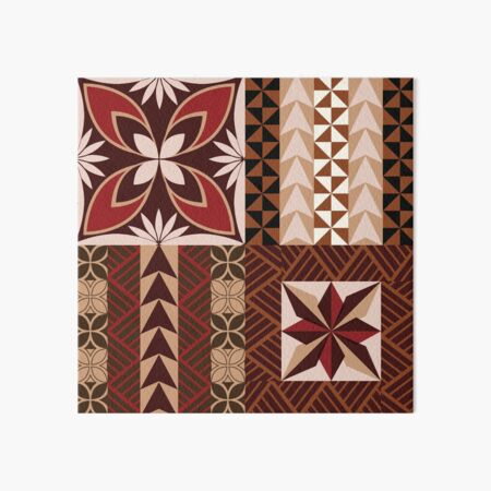 Fonulei Pattern - Tongan Ngatu Art Board Print for Sale by lolomastudio