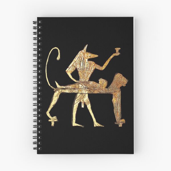 Item preview, Anubis mummifying a body. (Distressed gold) designed and sold by DotorEaon.