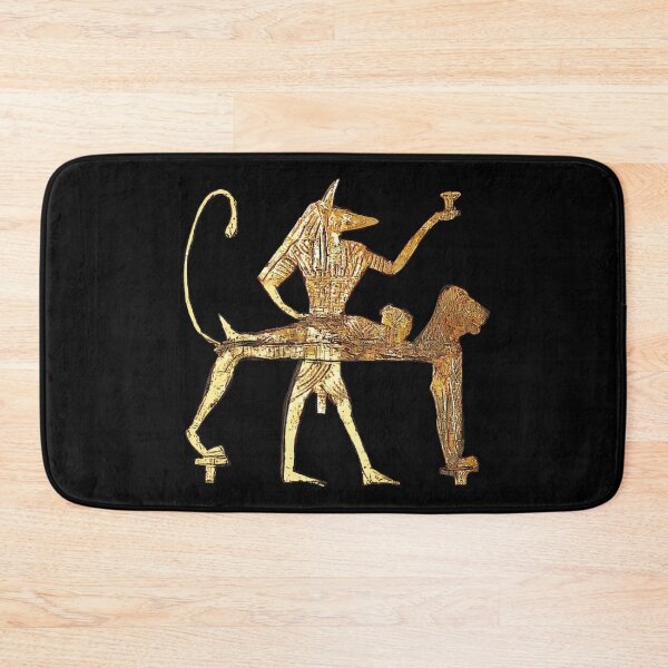 Item preview, Anubis mummifying a body. (Distressed gold) designed and sold by DotorEaon.