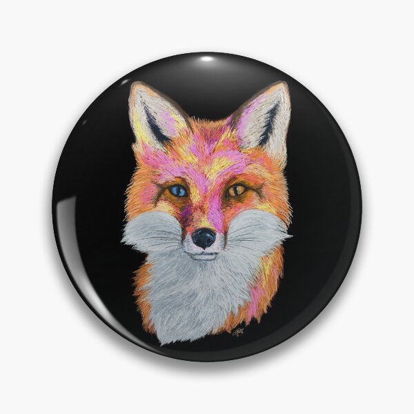 Item preview, Red Fox - Wise Fox - Blue eyes - Yellow Eyes - Heterochromia - Vibrant Colors Fall designed and sold by samaycolours.