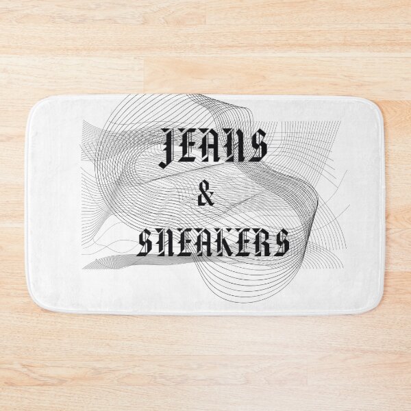 Item preview, Jeans and Sneakers Text Design designed and sold by oyinz.