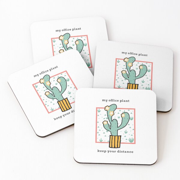 Item preview, Keep your distance, office plant, cactus designed and sold by TheAAShop.