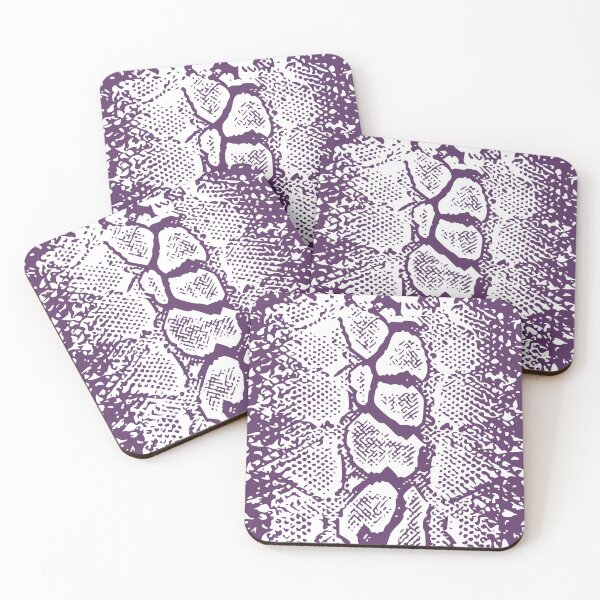 Item preview, White and Plum Python Skin Design designed and sold by DesignFantazia.