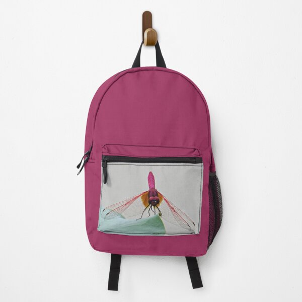 Item preview, Crimson Dropwing Dragonfly on Lotus Leaf designed and sold by Linda Walsh.
