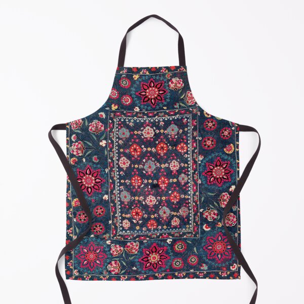 Item preview, Lakai Suzani Shakhrisyabz Uzbek Embroidery Print designed and sold by Vicky Brago-Mitchell®.