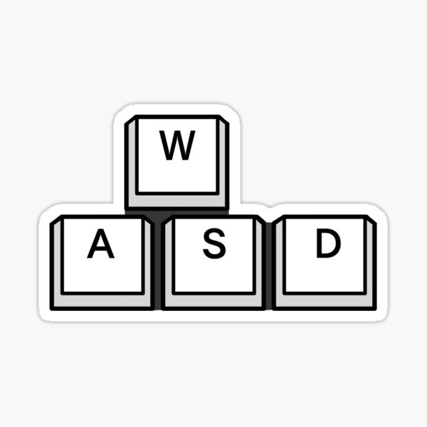 Item preview, Keyboard Keycaps: Gaming WASD (White) designed and sold by gabbyr9102.