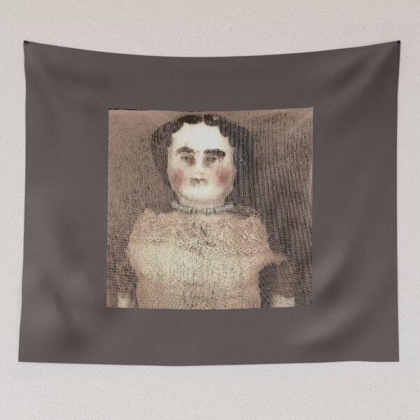 Item preview, Antique China Doll designed and sold by The Mysterious Domain Alyne Whiteswan Fine Art Prints and Merch.