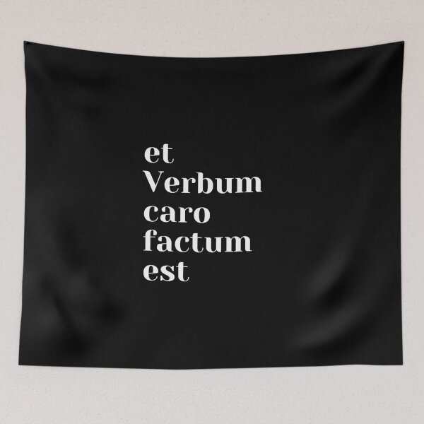 Item preview, et verbum caro factum est  bible john chapter 1 latin designed and sold by natalisdesign.