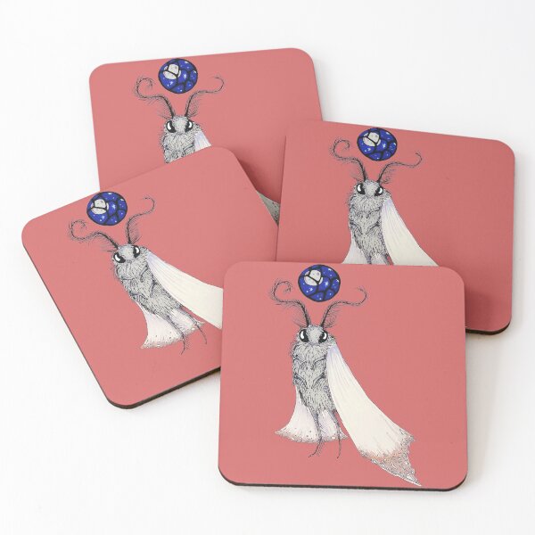 Item preview, This Moth Contains Multitudes (Coral) designed and sold by Kate Cosden.