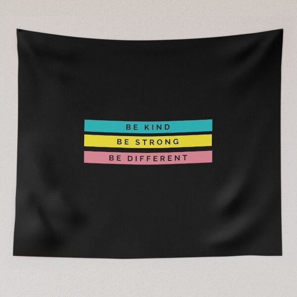 Item preview, Be kind Be strong Be different (black letters) designed and sold by my-wanderlustjo.