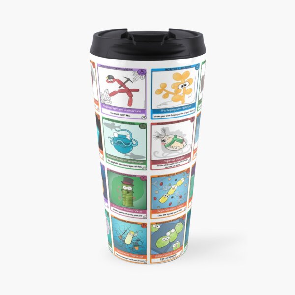Microbe Menagerie Trading Cards Travel Mug