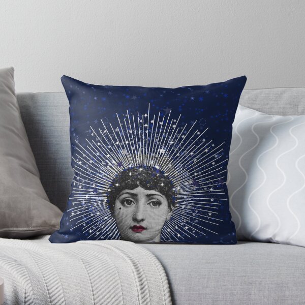 Queen of Stardust Throw Pillow