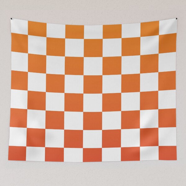 Item preview, Orange Rising - Checkered Pattern designed and sold by Masayakana.