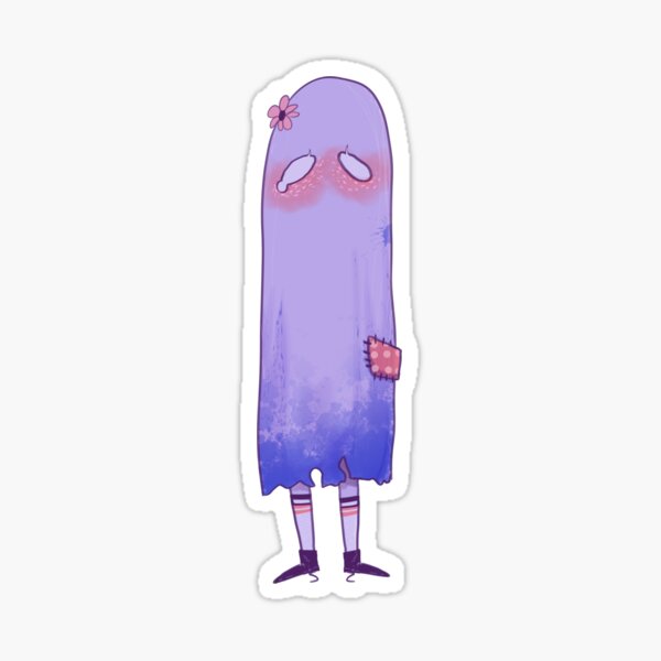 Purple Ghost Sticker