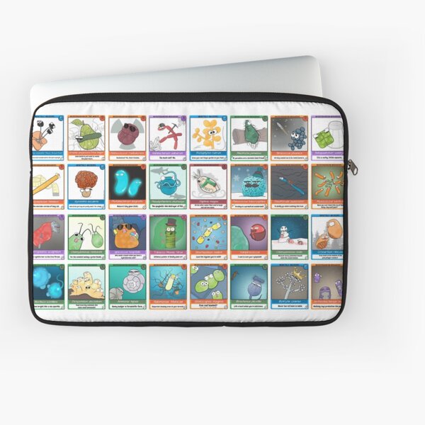 Microbe Menagerie Trading Cards Laptop Sleeve