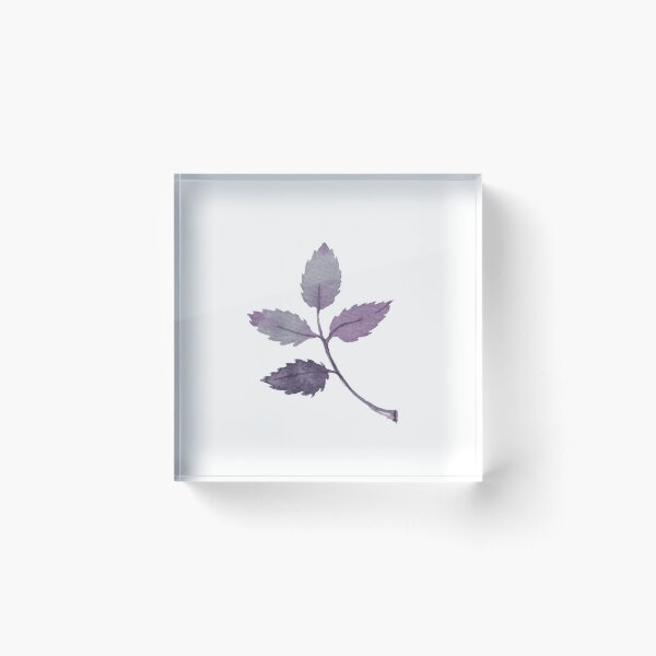 Item preview, Dark purple watercolor leaves designed and sold by Sershni.