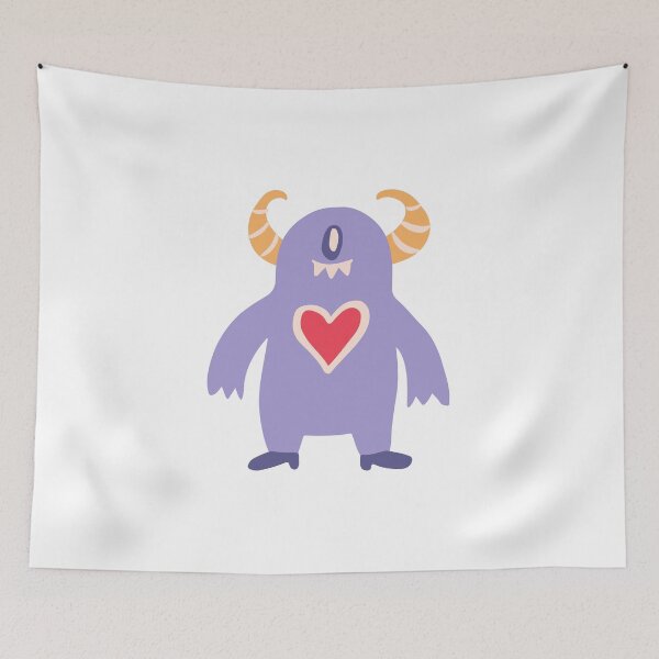 Item preview, Miss Yellow Horns Big Heart Monster designed and sold by wildflowerperks.