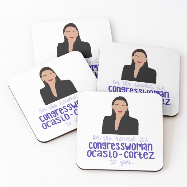 Item preview, AOC Congresswoman Ocasio-Cortez designed and sold by snehajindal-art.