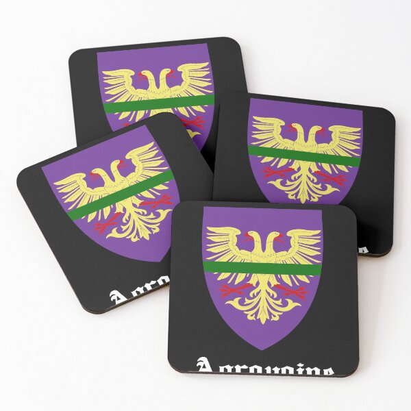 Item preview, The Heraldry of Agravaine with Text designed and sold by ScapegoatPrints.