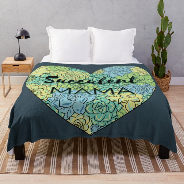 Item preview, Green and Blue Echeveria Heart Shape Succulent Mama designed and sold by marta-maria.