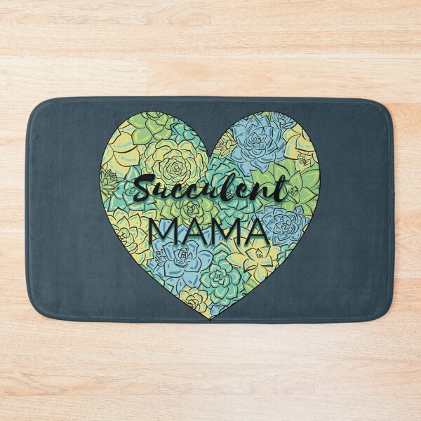 Item preview, Green and Blue Echeveria Heart Shape Succulent Mama  designed and sold by marta-maria.
