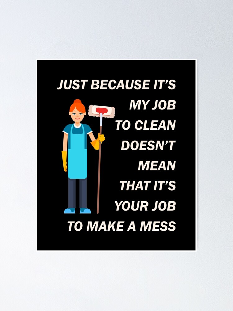 Custom Funny Cleaning Lady Housekeeping Gift For Housekeeper Women T Shirt  Sticker By Cm-arts - Artistshot