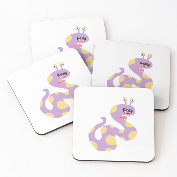 Item preview, Miss Yellow Polka Dotted Purple Snake Monster designed and sold by wildflowerperks.