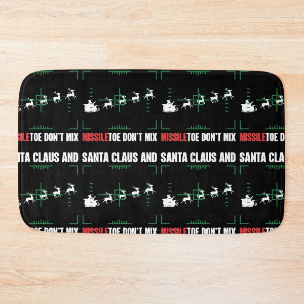 Item preview, Santa Claus And Missile Toe Don't Mix | Christmas Satire designed and sold by GravitiTees.