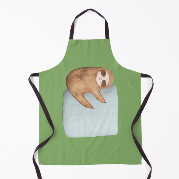 Lovely Sloth on Marshmallow Apron