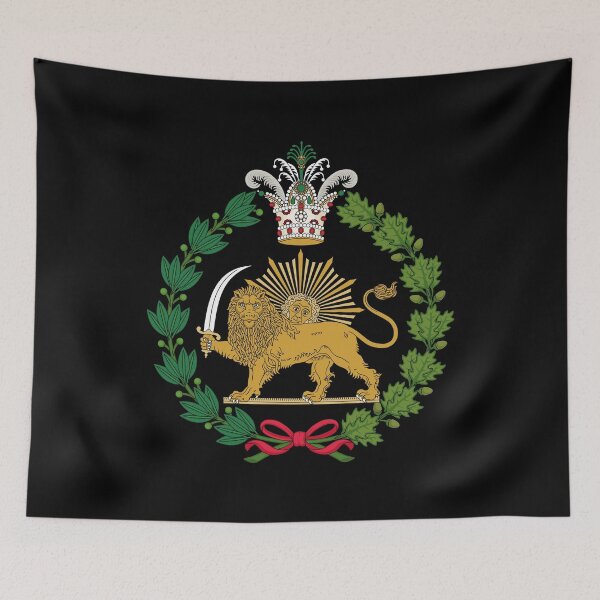 Item preview, Imperial Coat of arms of Iran. Qajar Dynasty designed and sold by ArtEntwined.