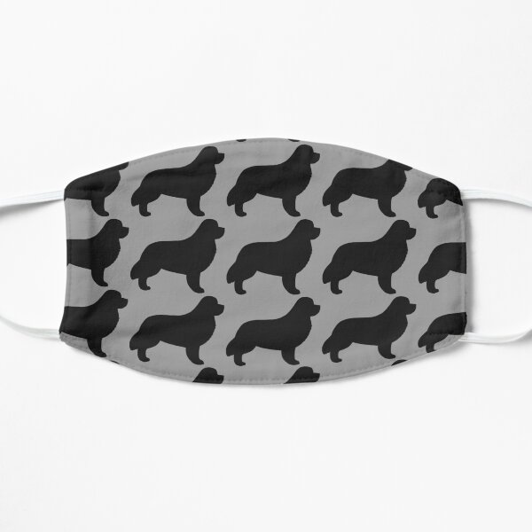 Newfoundland Dog Silhouette(s) Flat Mask