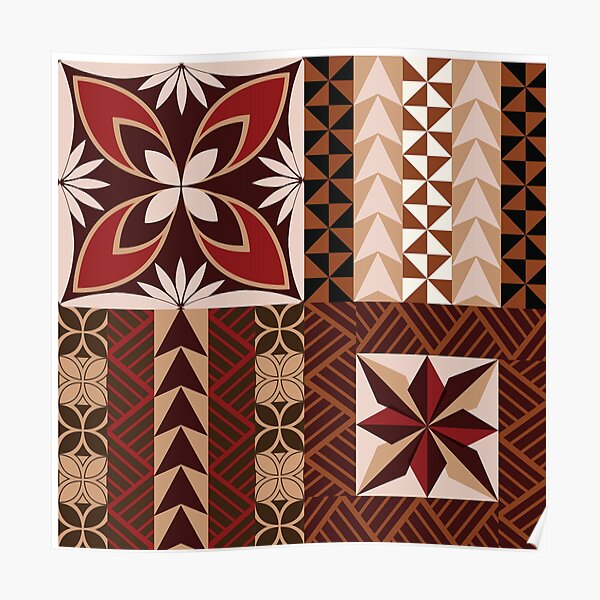 Tau Pattern - Samoan Siapo Poster