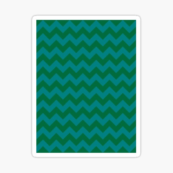 Item preview, Teal Green and Cadmium Green Horizontal Zigzags designed and sold by ColorsPatterns.