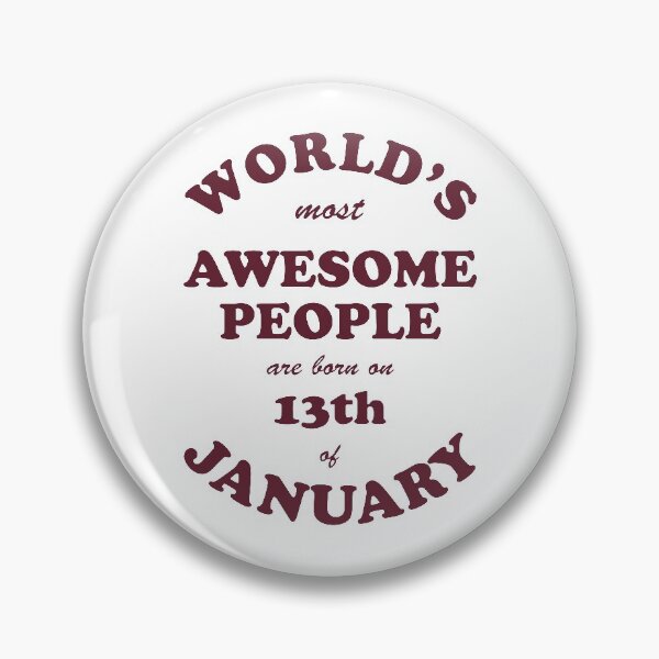 Item preview, Awesome People are born on 13th of January designed and sold by beloknet.