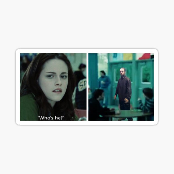 Robert Patinson, Whos He? - Robert Patinson Meme - Robert Patinson Tracksuit Sticker