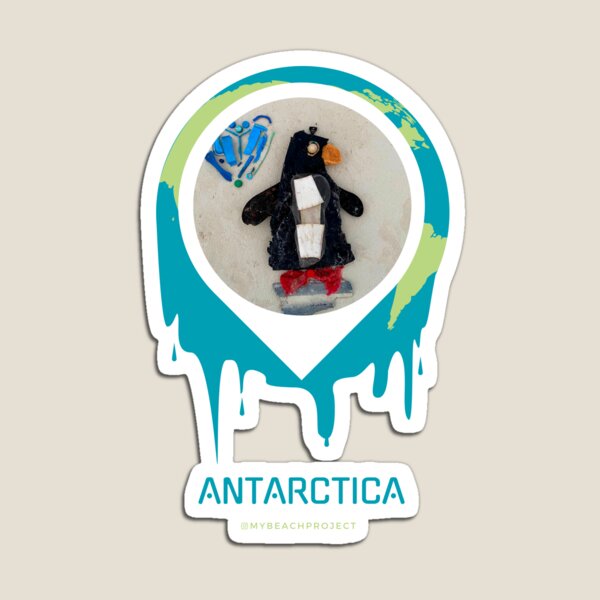 Melting penguin Antarctic South Pole Magnet