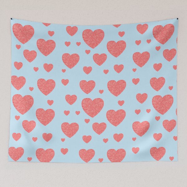 Item preview, Christmas Peppermint Hearts Pattern designed and sold by Deborah Camp.