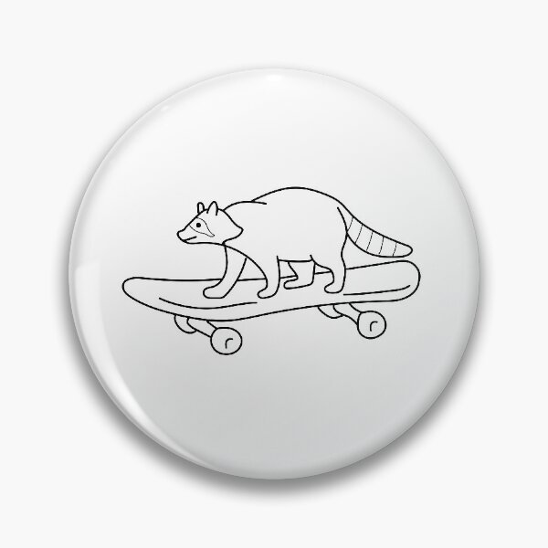 Item preview, Skateboarding Raccoon designed and sold by Line Design.