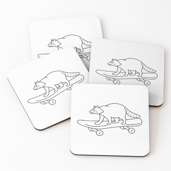 Item preview, Skateboarding Raccoon designed and sold by Line Design.